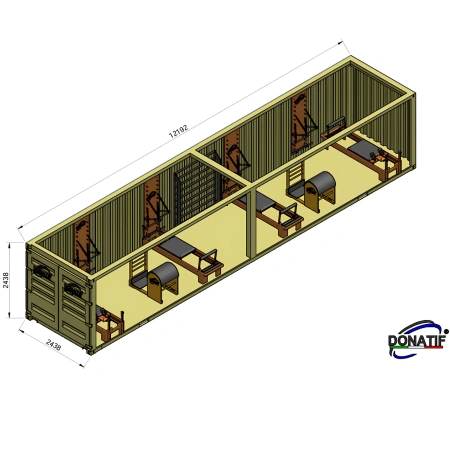 Contenedor Gimnasio 40FT - Equipo de Pilates Incluido | CG60 - Visaule Misure