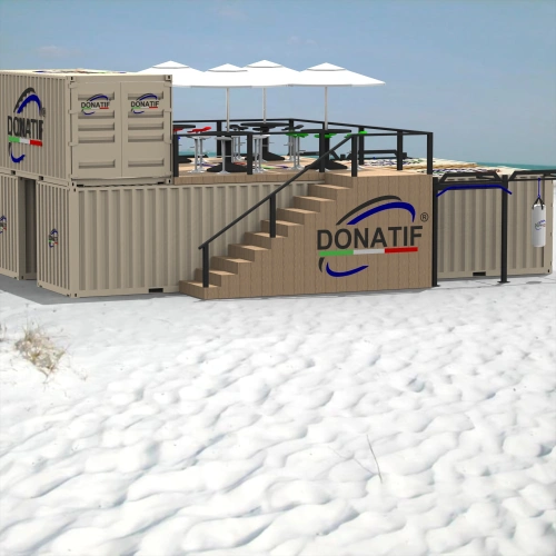 Container Gym 40FT with Spot-Bar - Customizable | CG65 - Visual Usage