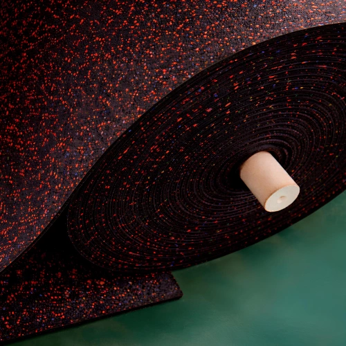 Rubberized Gym Roll - 1x10 mt and 5mm Thickness | RG5 - View Roll