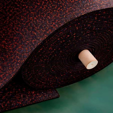 Rubberized Gym Roll - 1x10 mt and 5mm Thickness | RG5 - View Roll