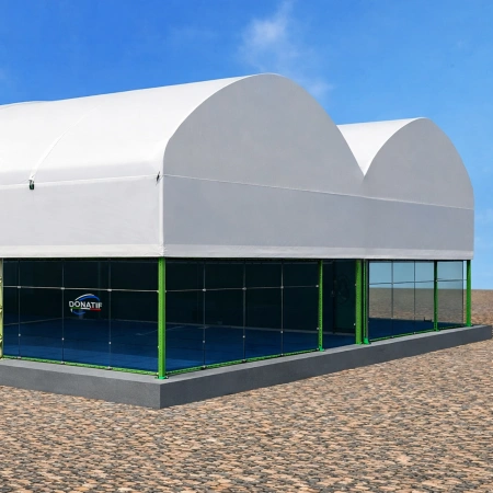 Pista de Pádel Indoor Doble - CP75 | Profesional - Vista de cerca