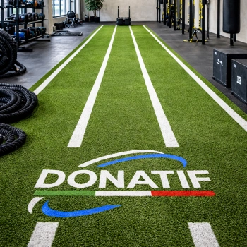 Synthetic Grass with Guidelines - ESL5 | Customizable - Total View 2