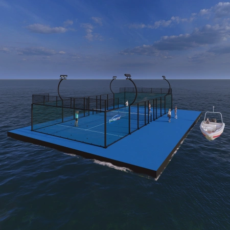 Campo da Padel Galleggiante - CP95 | Professionale - Visuale Utilizzo