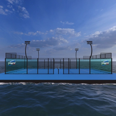 Floating Padel Court - CP95 | Professional - Front View