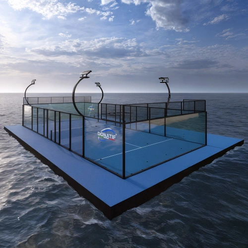 Schwimmender Padelplatz - CP95 | Professional - Rückansicht