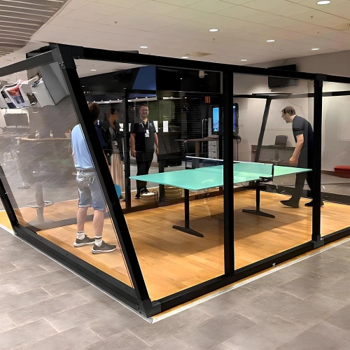 Court de tennis de table Padel - CP90 | Professional - Vue latérale complète