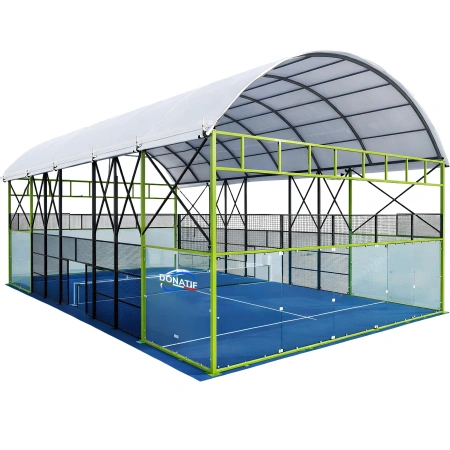 Indoor-Padelplatz - CP25 | Professional - Frontalansicht