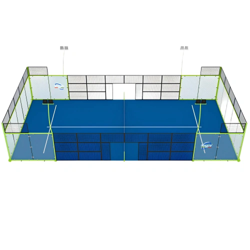 Basic Pro Padel Court - CP20 | Professional - Full Frontal View