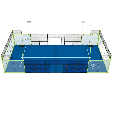 Basic Pro Padel Court - CP20 | Professional - Full Frontal View