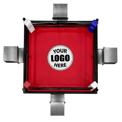 Raised Boxing Ring 50 cm | Integrated Spectator Area - Top View
