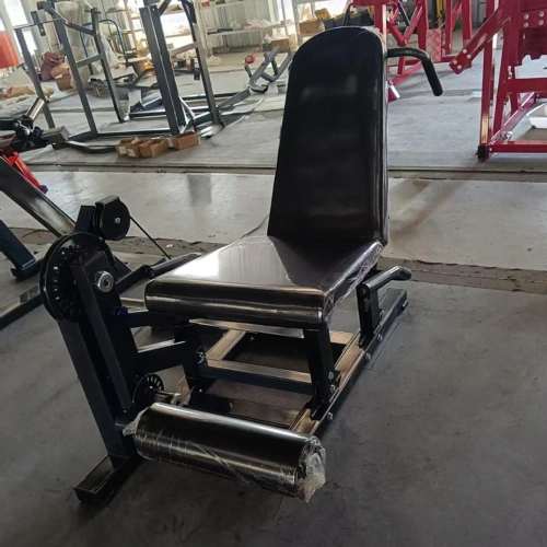 Leg Extension e Leg Curl - FMT | Professionale - Visuale Frontale Macchinario Nero