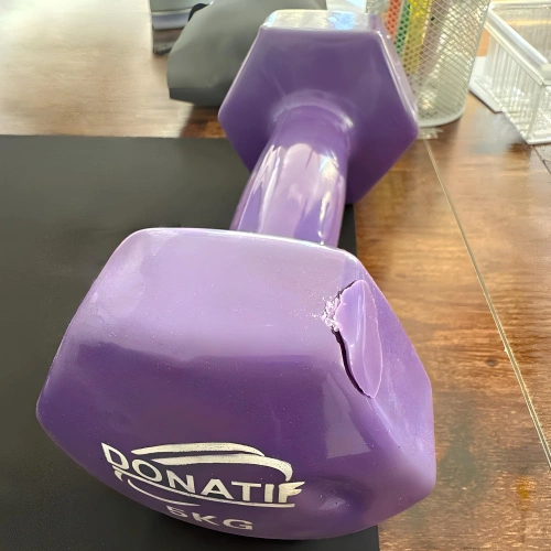 Haltères de gymnastique avec dommages | Différents poids - 5 Kg