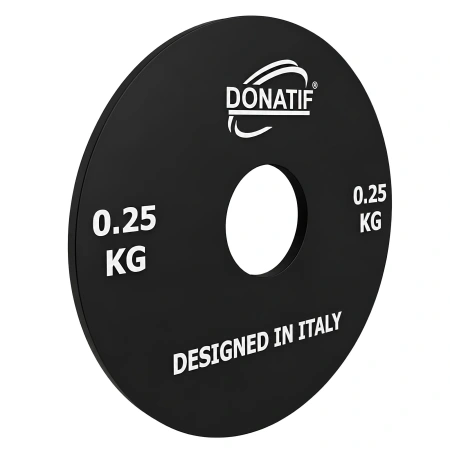 Disque de 250 g - Trou de 28 mm | Petit disque - Salle de sport - Vue de profil