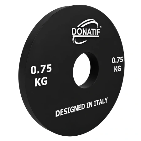 Micro-disque de 750 g - Trou de 28 mm | Acier calibré | Small Plate - Salle de sport - Vue latérale