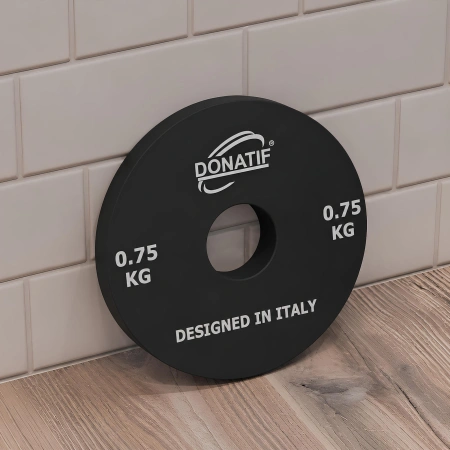 Disque de 750 g - Trou de 28 mm | Acier calibré | Petit disque - Salle de sport - Illustration d'utilisation en salle de sport