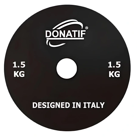 1.5 kg Micro Weight - 28 mm Hole | Calibrated Steel | Small Plate - Gym - Full View