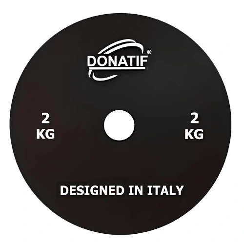 2 kg Micro Weight - 28 mm Hole | Calibrated Steel | Small Plate - Gym - Full View