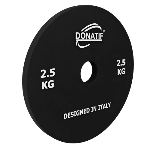 Disco de 2,5 kg - Orificio de 28 mm | Acero calibrado | Disco pequeño - Gimnasio - Vista lateral
