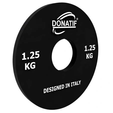 Micro-haltère de 1,25 kg - Perforation de 50 mm | Petite plaque - Salle de sport - Vue latérale
