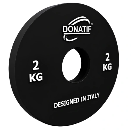 Peso de 2 kg - Orificio de 50 mm | Placa pequeña - Gimnasio - Vista lateral