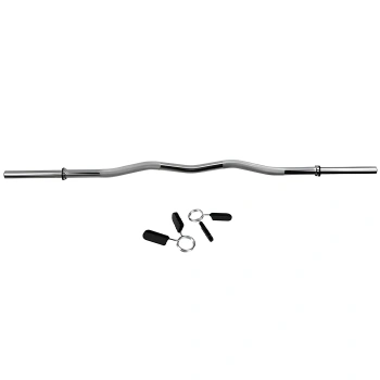 Bilanciere Curvo Ez 120 cm - 28 mm - Curl Bar | a Molle - Ferma Dischi