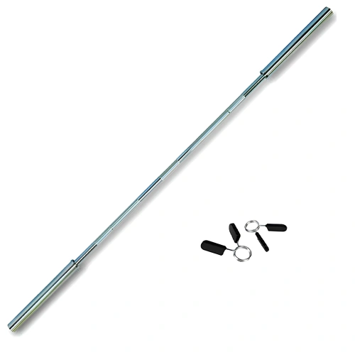 Barre olympique 220 cm - 50 mm à ressorts | Max. 500 kg - Butée pour disques