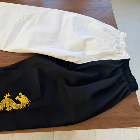 Dobok de taekwondo TA2 - Motif dragon chinois | Professionnel - Coutures apparentes
