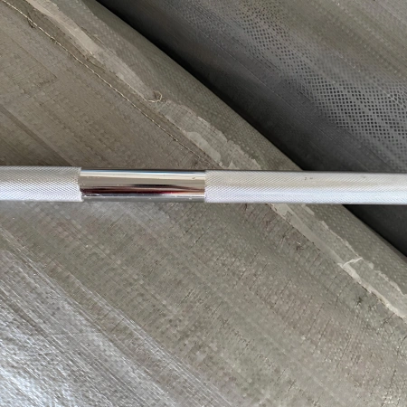 180 cm - 28 mm Spring-Loaded Gym Barbell | Used - Handle View