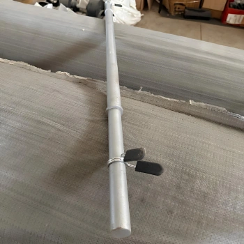 Barre d'haltères de musculation 120 cm - 25 mm | Fermeture à ressort - Butée pour disques 2