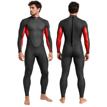 3-mm-Neopren-Triathlonanzug für Herren – MS13 | Profi-Modell – Blau-Schwarz-Design 2