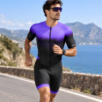 Trisuit Triathlon für Herren, kurzärmelig – CI20 | Profi-Modell – Gesamtansicht 2