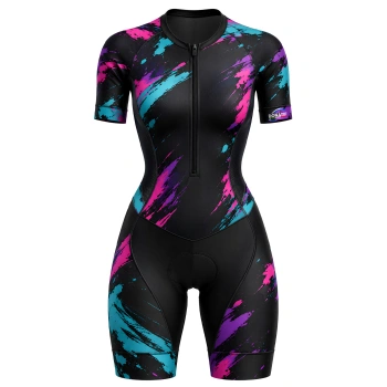 Trisuit Triathlon Damen Kurzarm – CI22 | Profi-Modell – Gesamtansicht