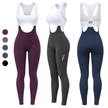 Winter-Radhose für Damen mit Hosenträgern – BT34 – Gesamtansicht
