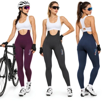 Pantalones de ciclismo de invierno para mujer con tirantes - BT34 - Vista completa 2