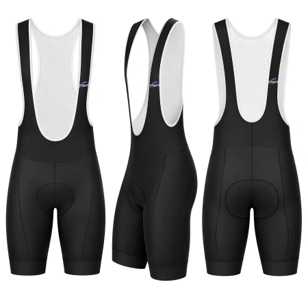 Pantalones cortos de ciclismo para hombre con badana - BT36 | Profesional. - Vista completa