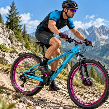 Bicicleta de montaña con suspensión y frenos de disco - BT39 - Vista completa 2