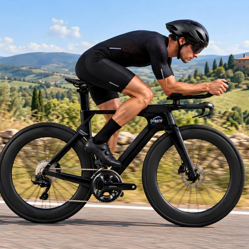 Bici Triathlon Aero Carbon - BT10 | Professionale - Visuale Utilizzo Gara