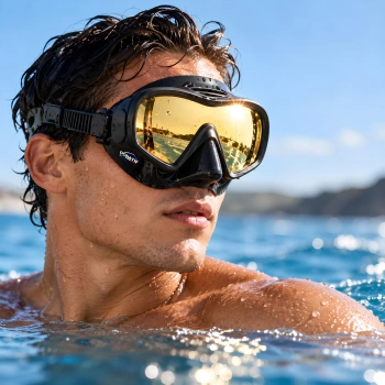 Adult Masks with Anti-Glare UV Lenses - MS28 | Custom-Made - Full Product View 2