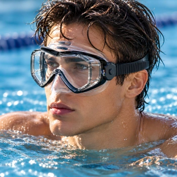 Panoramic Swimming and Pool Goggles - MS29 | Custom-Made - Full Product View 2