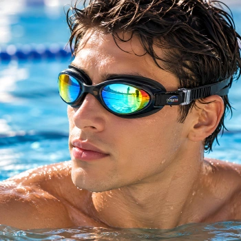 Schwimmbrille mit verspiegelten Gläsern – MS39 | Maßgefertigt – Vollsicht 2