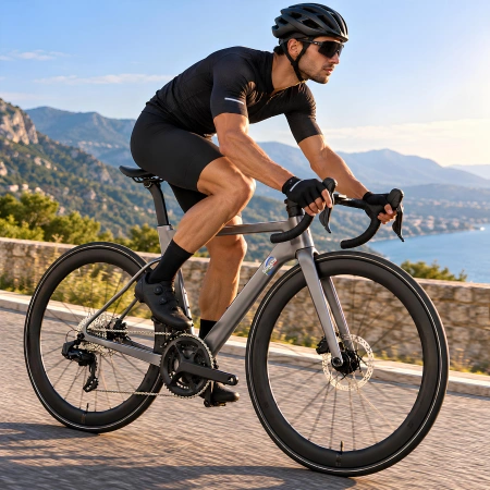Bicicletta con Doppio Freno a Disco - BT42 | Custom - Visuale Utilizzo