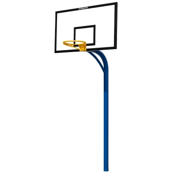 Canestro da Basket Monotubo | Professionale - Visuale Completa