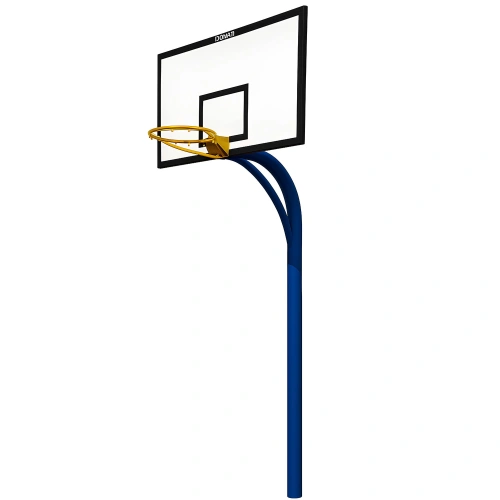 Canestro da Basket Monotubo | Professionale - Visuale Laterale