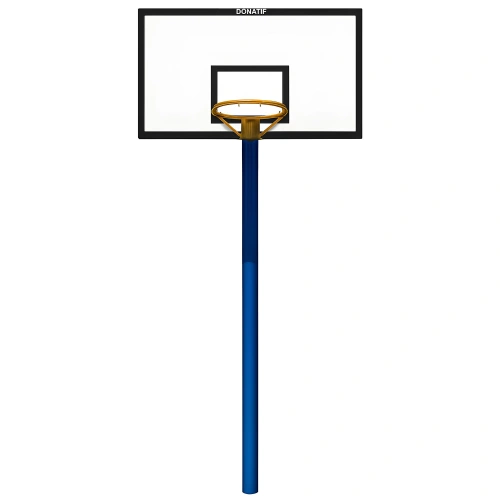 Canestro da Basket Monotubo | Professionale - Visuale Frontale