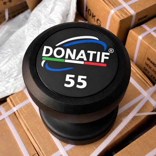 52 Kg haltère rond en caoutchouc - Professionnel