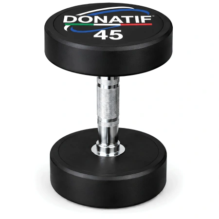 Mancuerna redonda engomada 46 Kg - Profesional