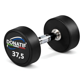 Mancuerna redonda de caucho 38 Kg - Profesional