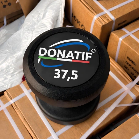 38 Kg haltère rond en caoutchouc - Professionnel