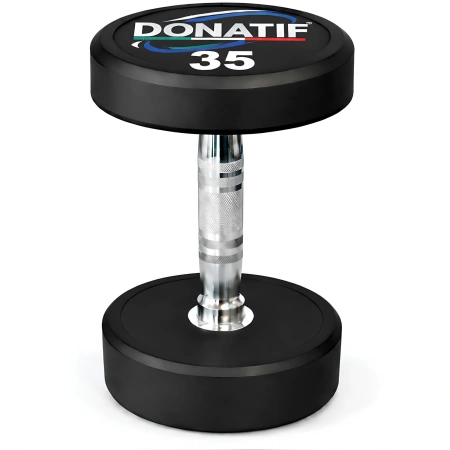 34 Kg haltère rond en caoutchouc - Professionnel