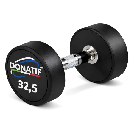 Mancuerna redonda engomada 32 Kg - Profesional